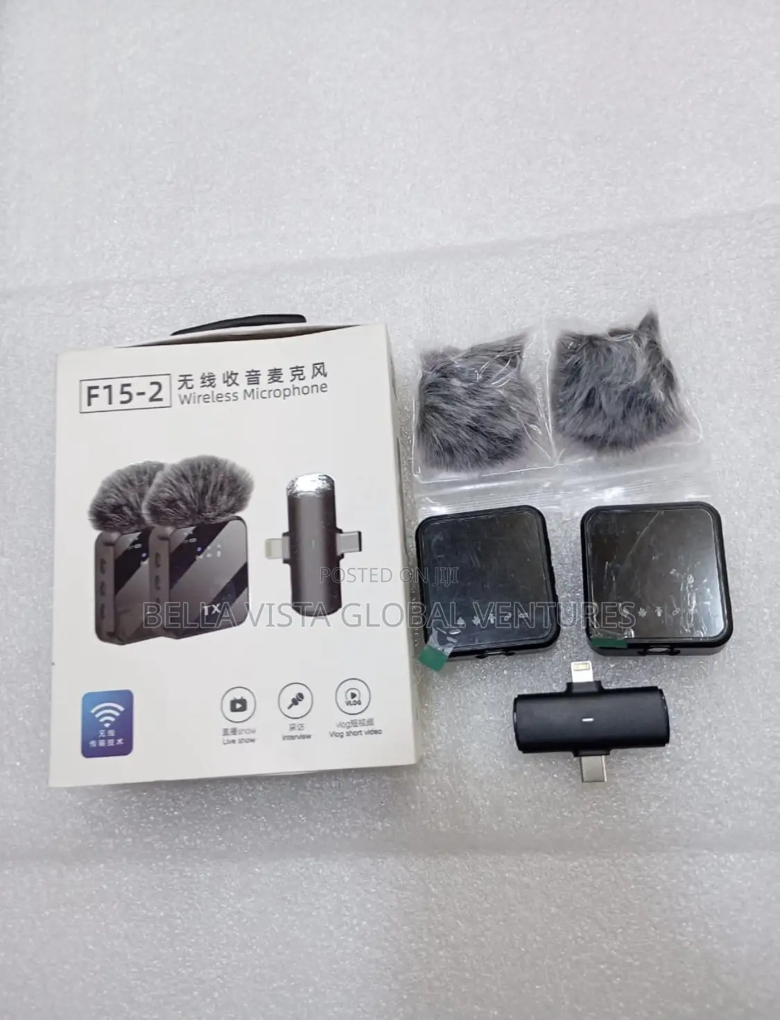 F15 Double Wireless Lavalier Microphone