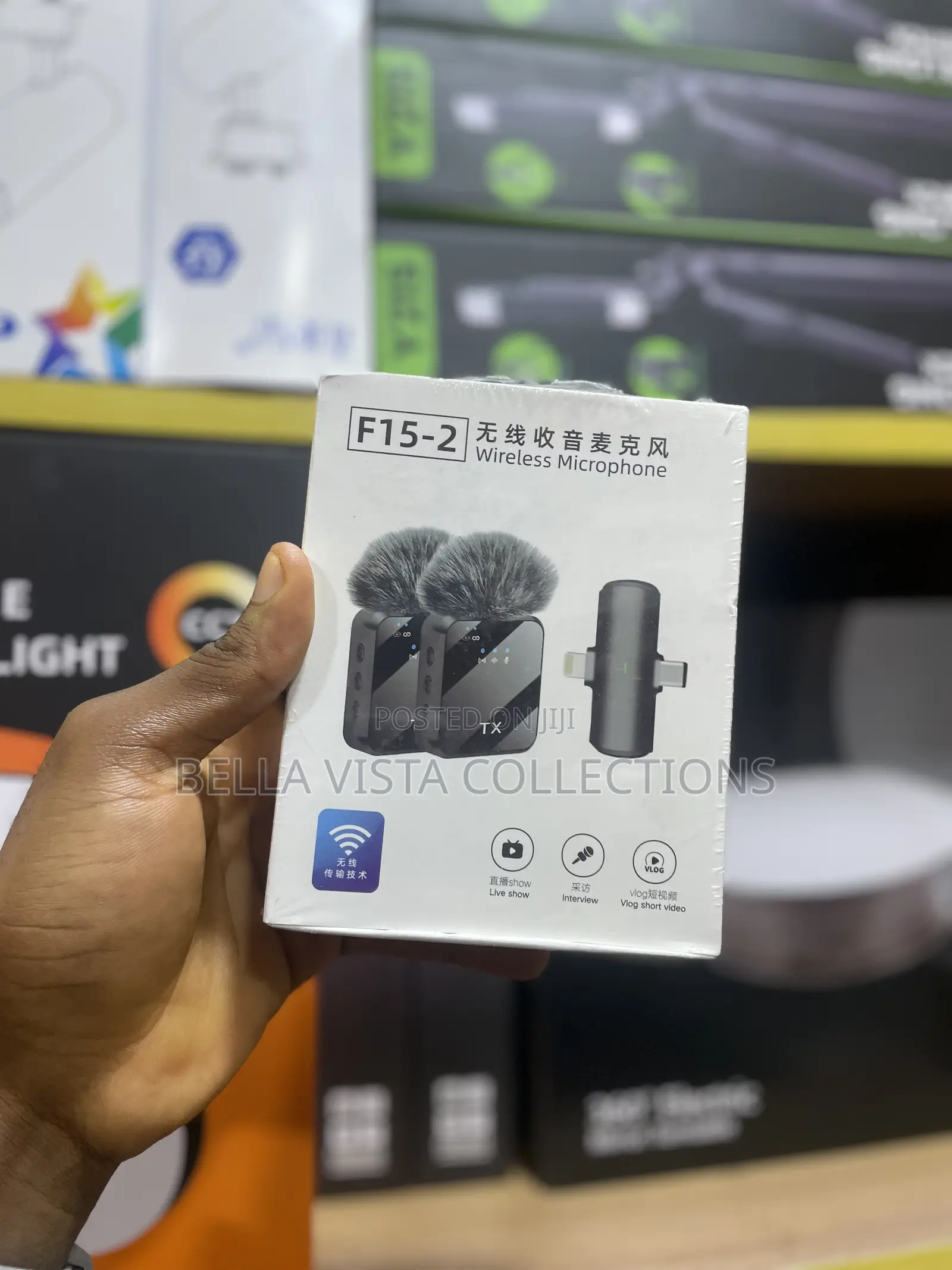 F15 Double Wireless Lavalier Microphone