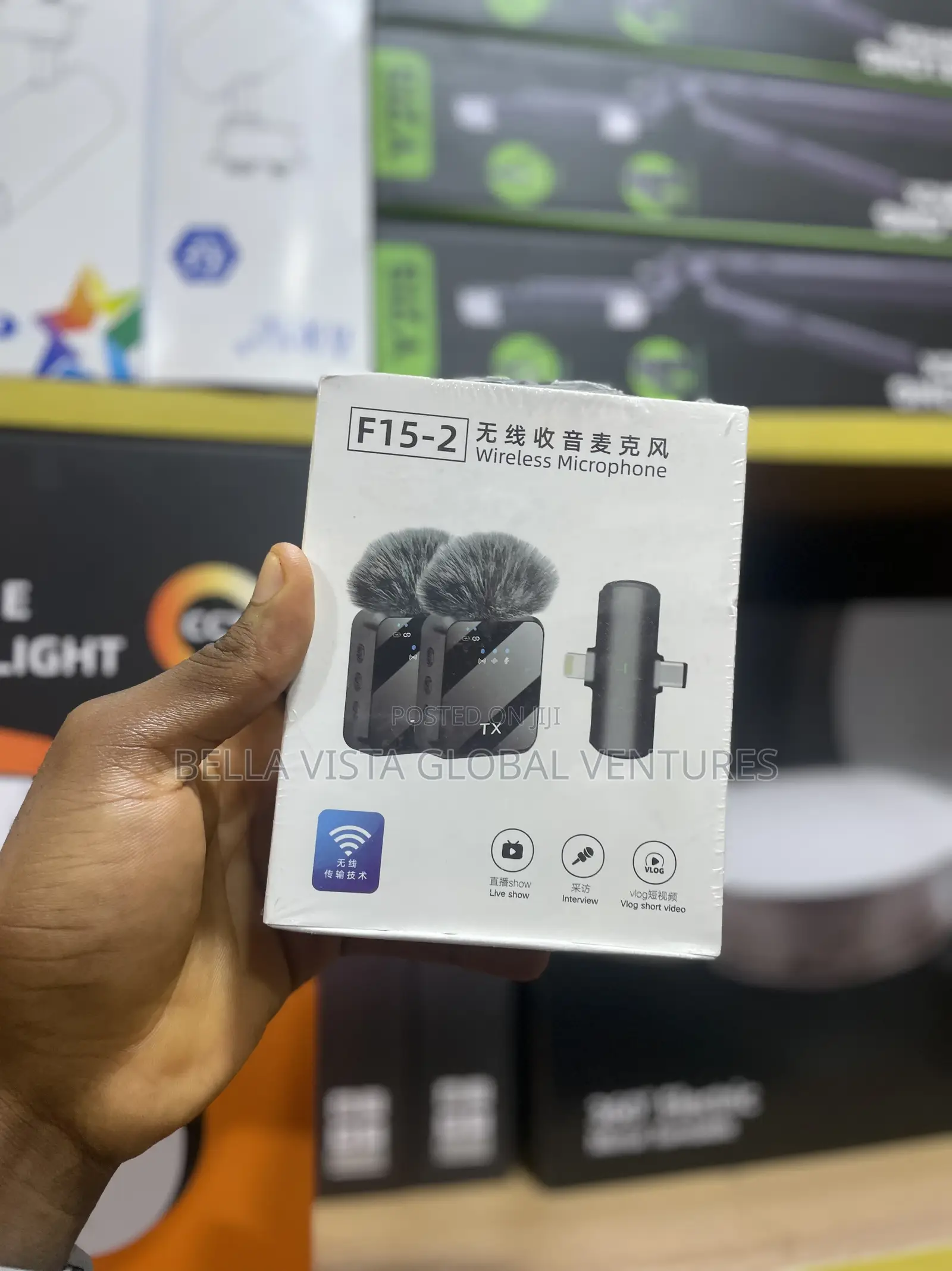 F15 Double Wireless Lavalier Microphone