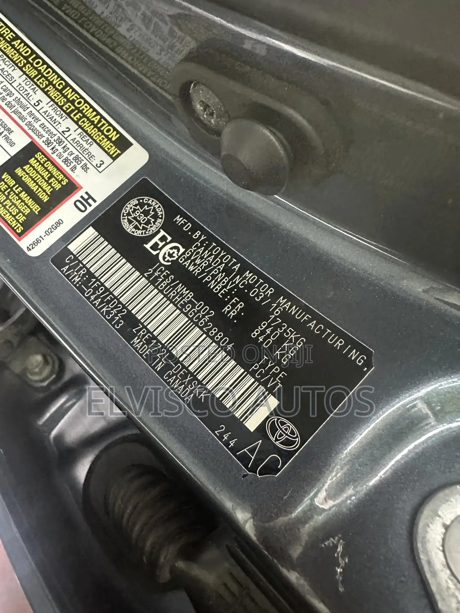 Toyota Corolla S Plus 4dr Sedan (1.8L 4cyl Manual) 2016 Gray