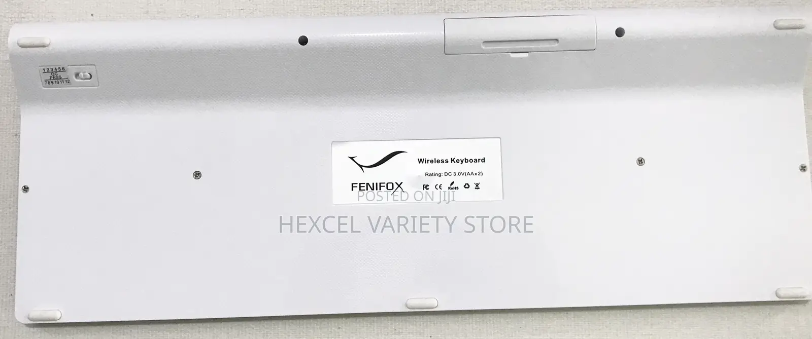 White Wireless Keyboard Mouse Combo