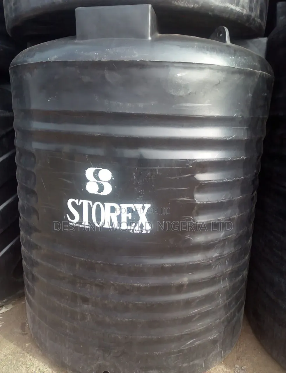 Black Storex Water Storage Tank