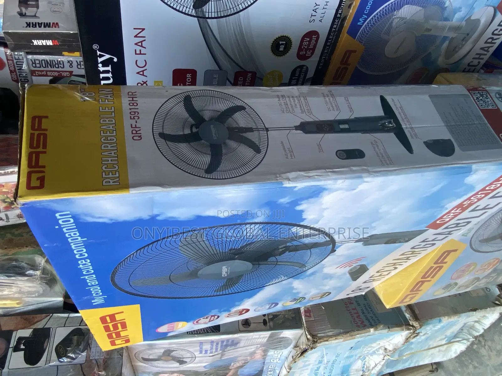 Qasa Rechargeable Standing Fan
