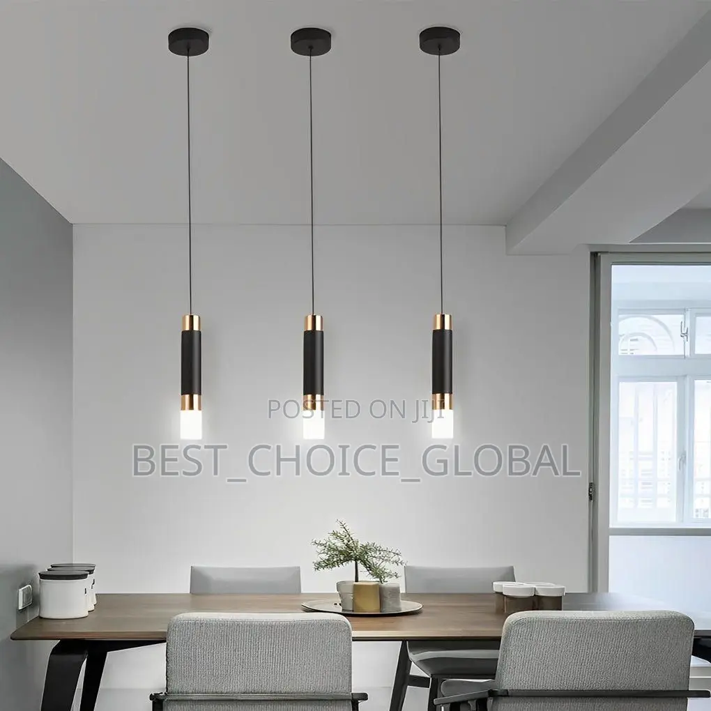 Minimalist Led Black Nordic Pendant