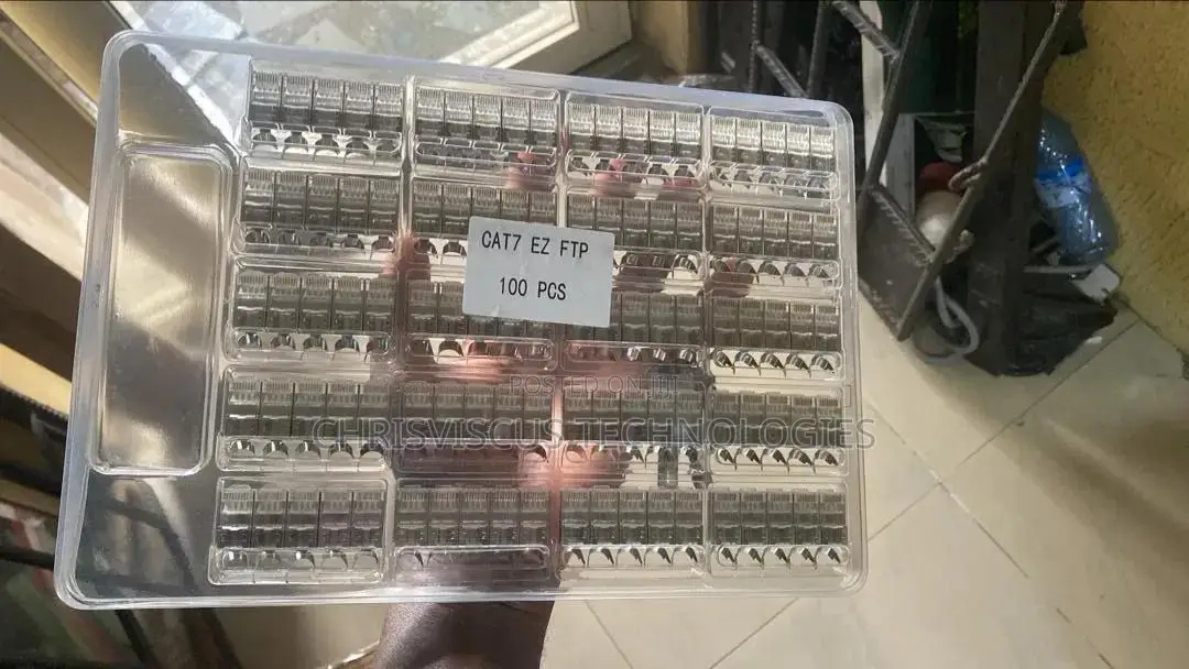Pack Of 100pcs Cat.7 Connector Pass Through 10g
