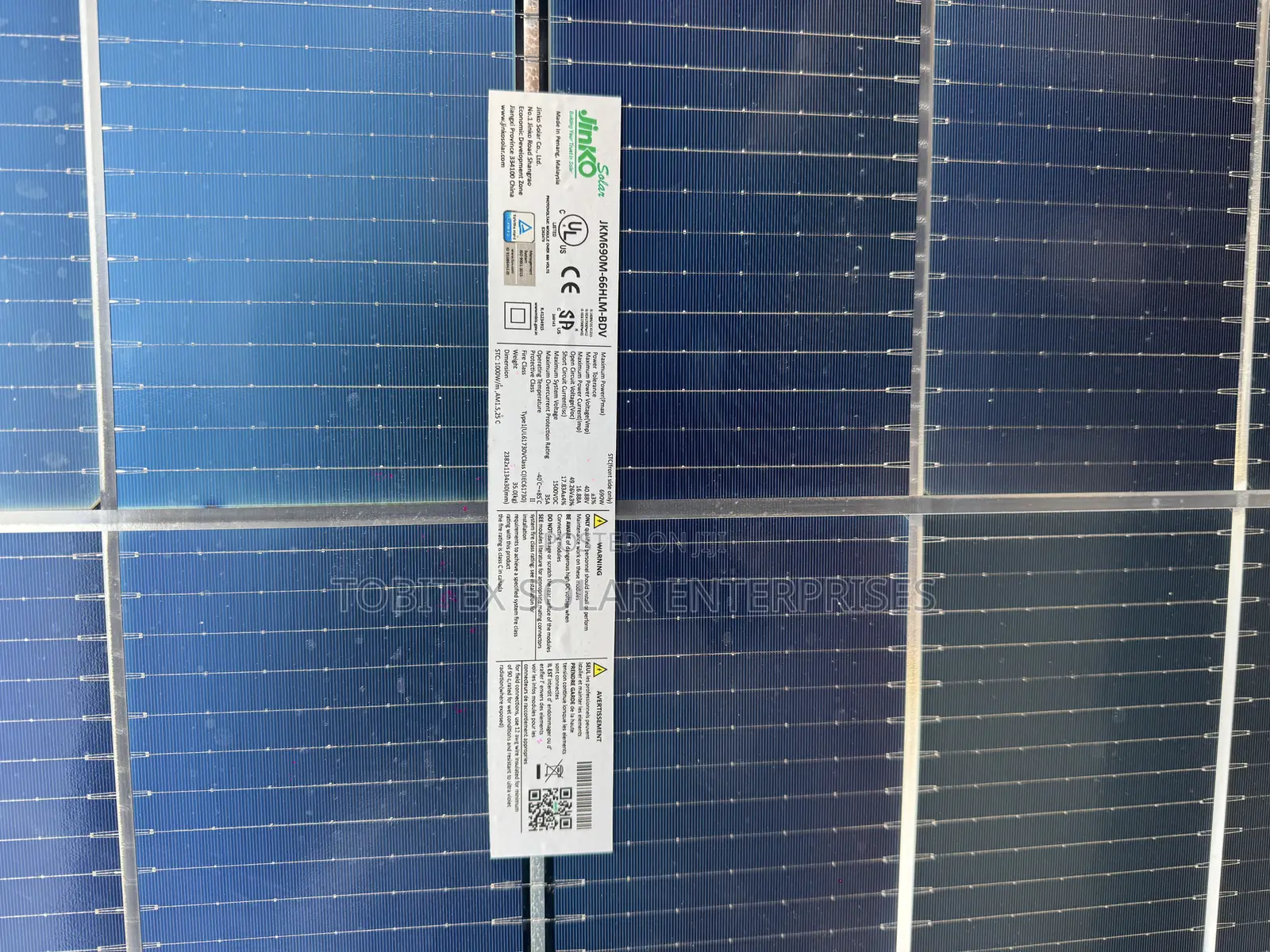 690watts Original Jinko Solar Panel 132cells