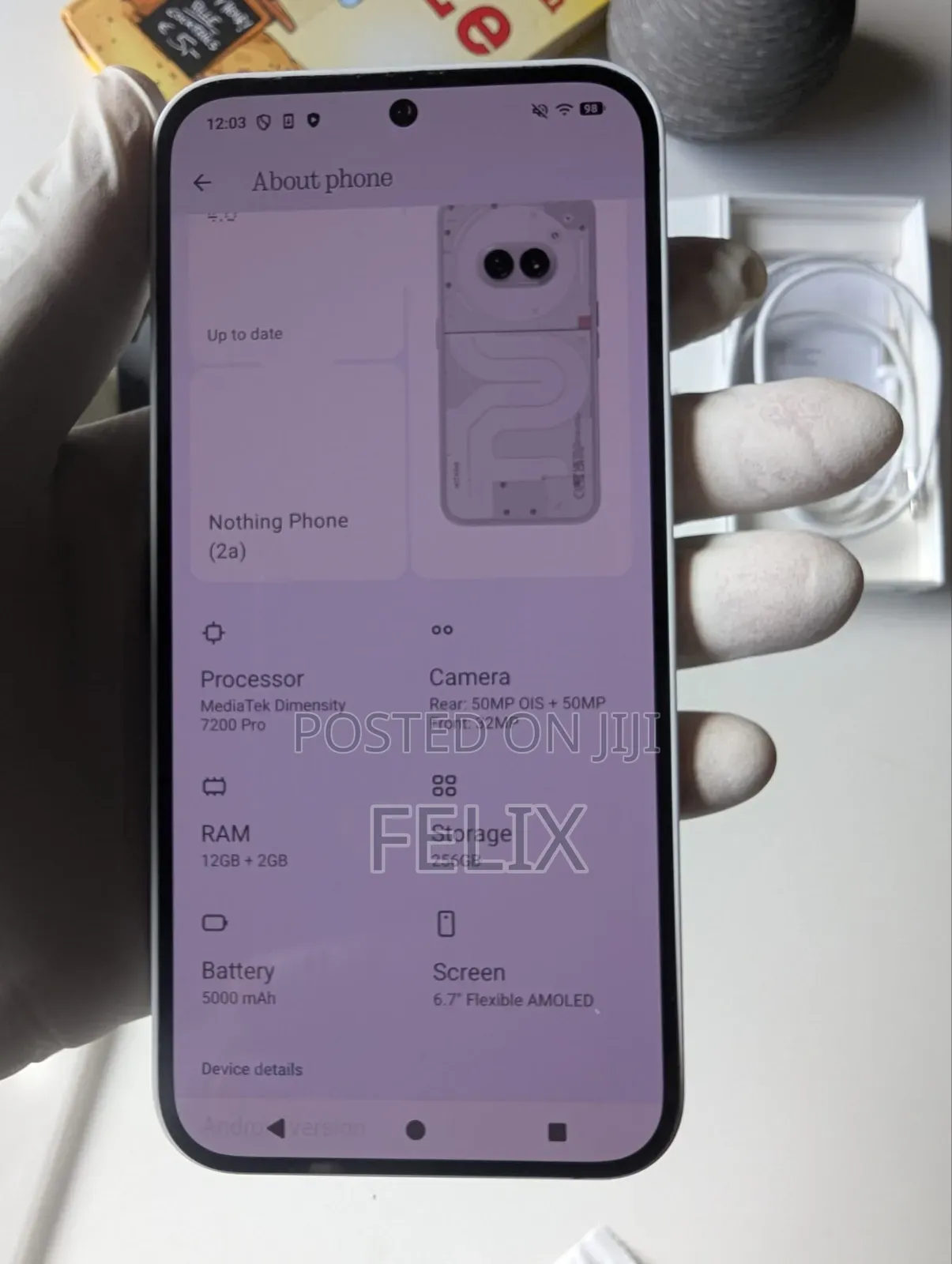 Nothing Phone 2a 256 GB White