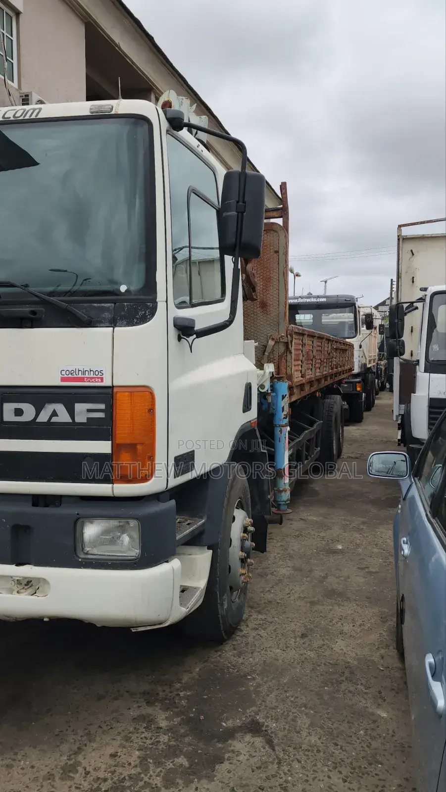Foreign Used Daf 75 Cf Truck, 8 Tyres, Spring Spring, Injector 2004 White