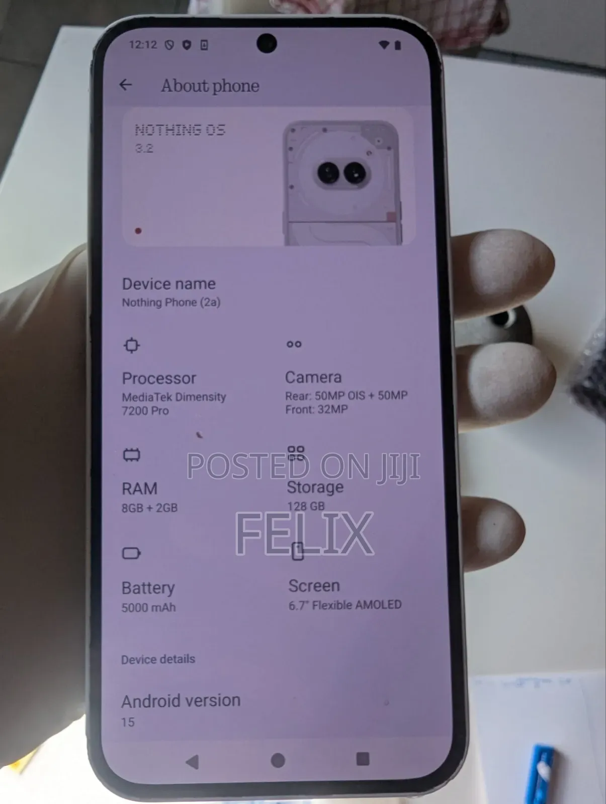 Nothing Phone 2a 128 GB White