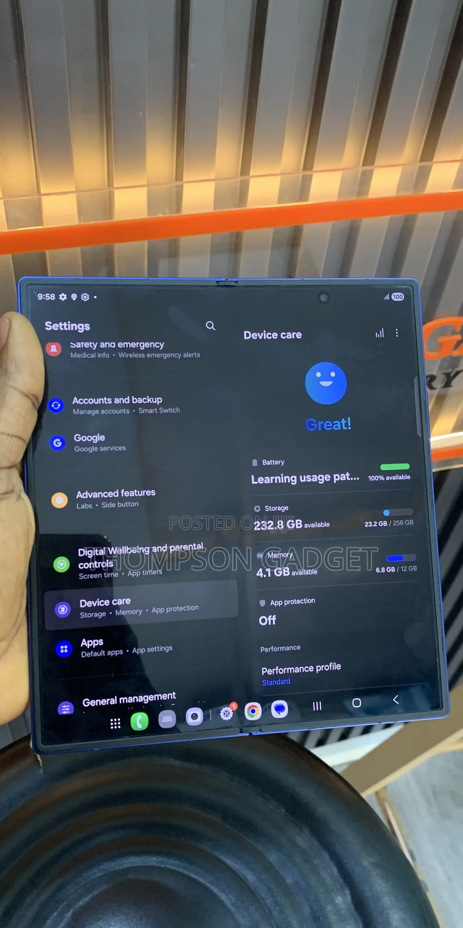 Samsung Galaxy Z Fold7 256 GB Blue