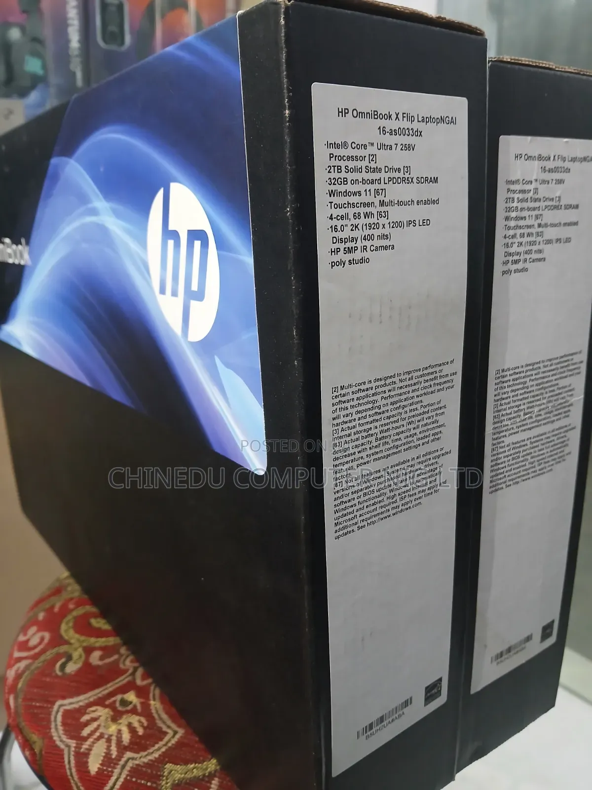 New Laptop HP OmniBook X Flip 16" 32GB Intel Core Ultra 7 SSD 2T