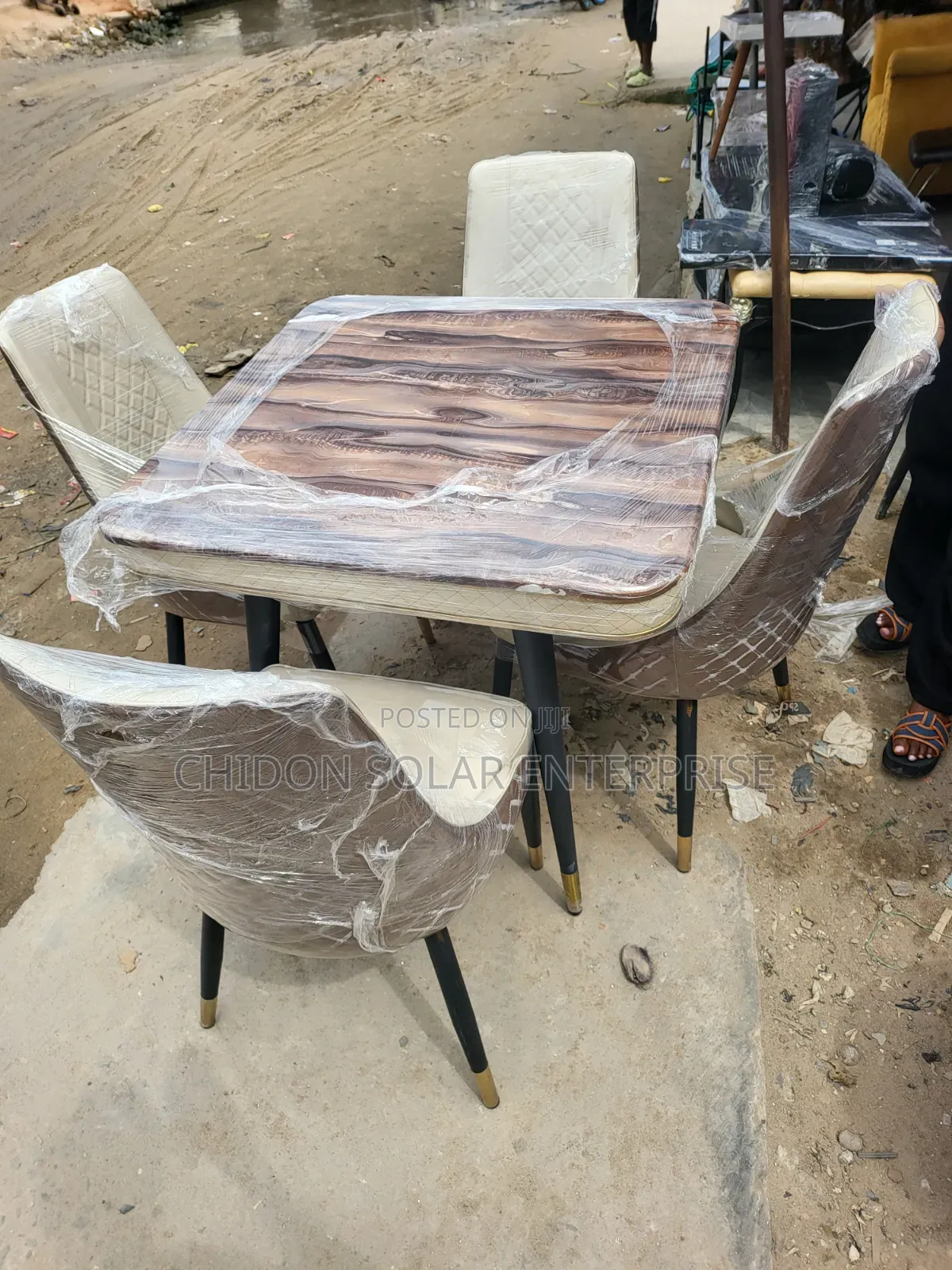 4 Set of Mable Dining Chairs and Table