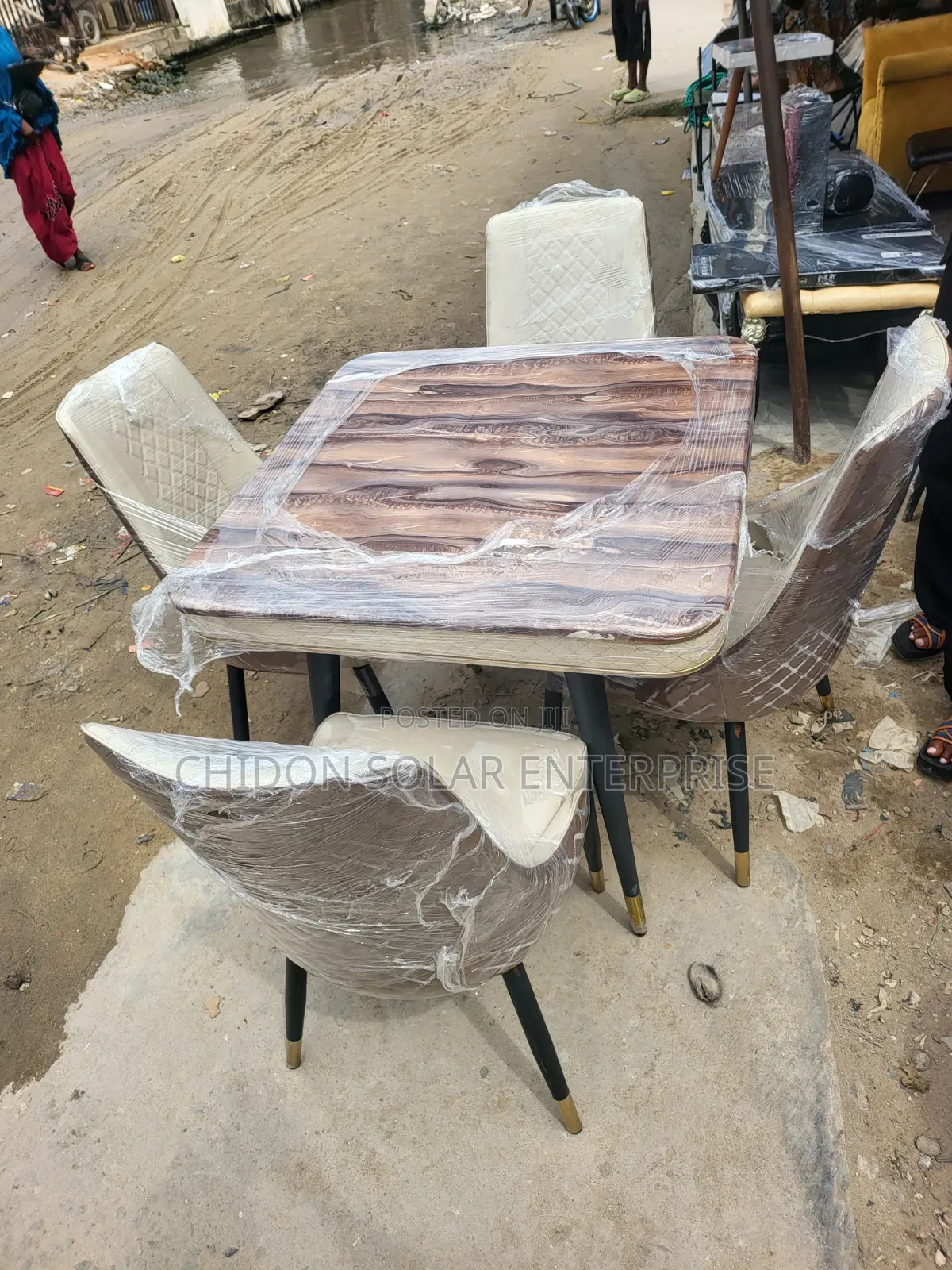 4 Set of Mable Dining Chairs and Table