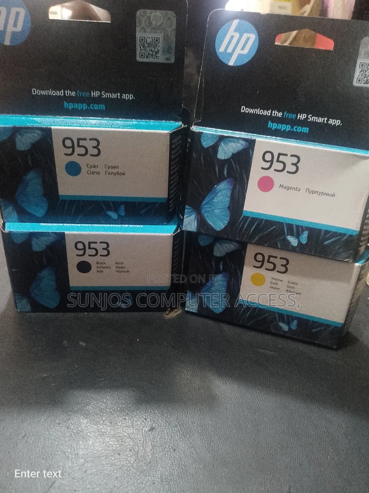 Hp Ink Cartridge. 953 Full Set Black/Yellow/Cyan/ Magenta