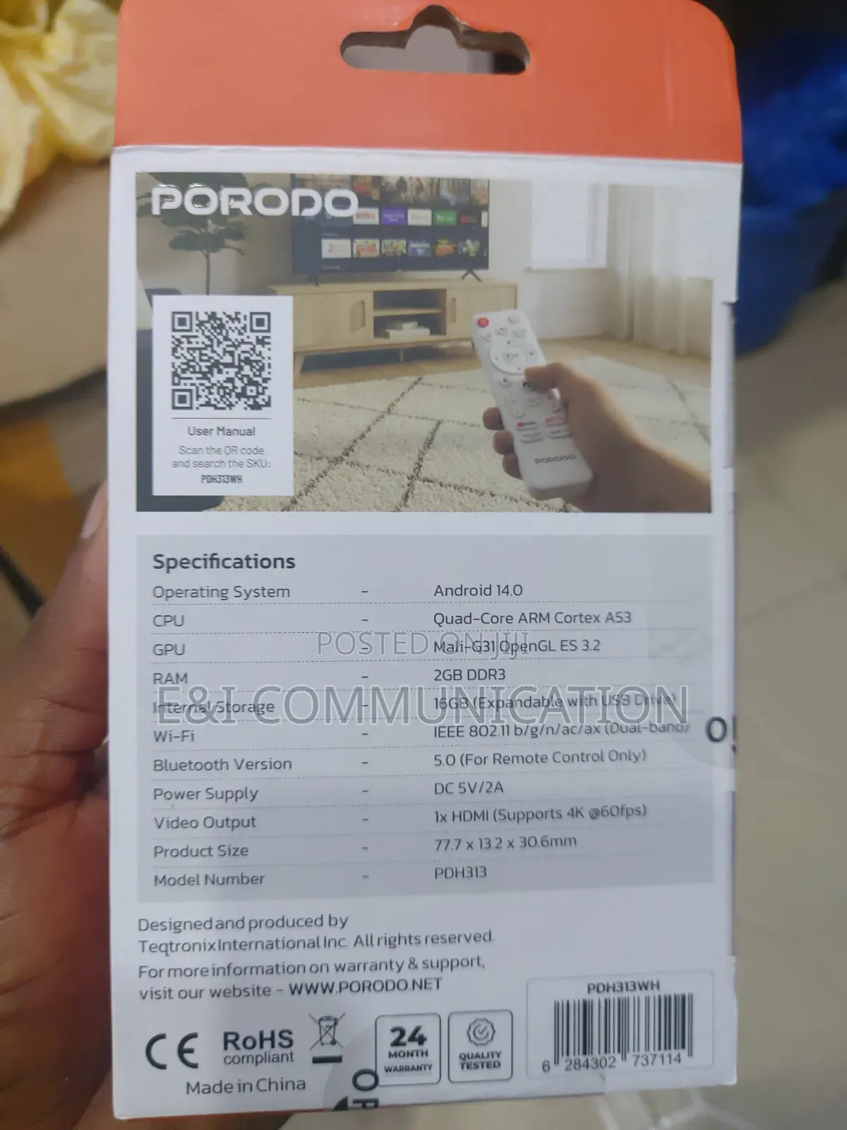 Porodo Smart Streaming Tv Stick