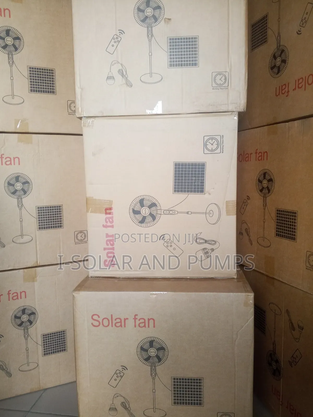 Solar Fans (Solar Rechargeable Fans With Light)