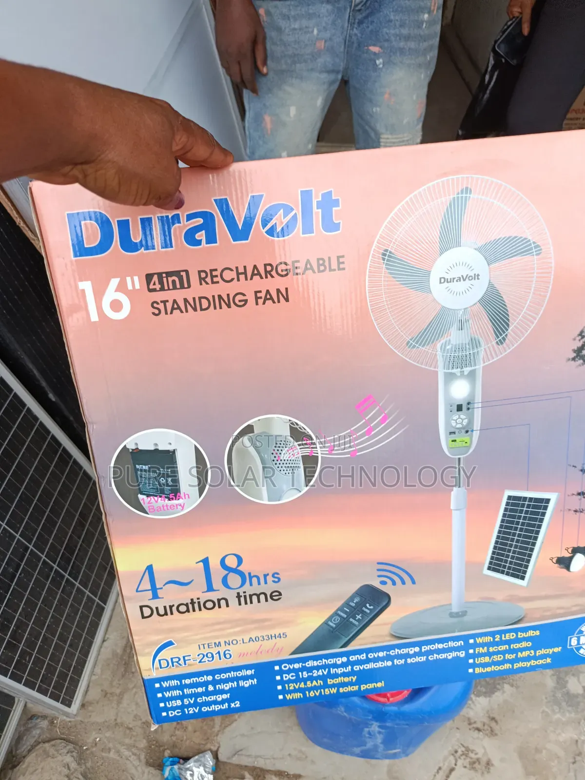 Solar Chargeable Fan