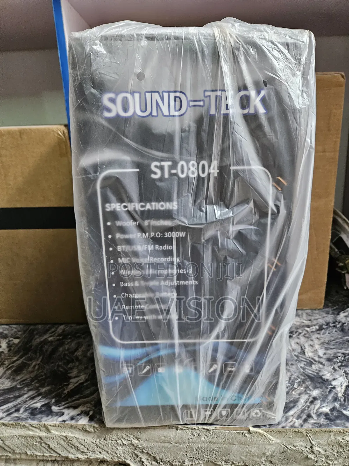 Pa System With 2 Microphone High Quality 3000 P.M.P.O