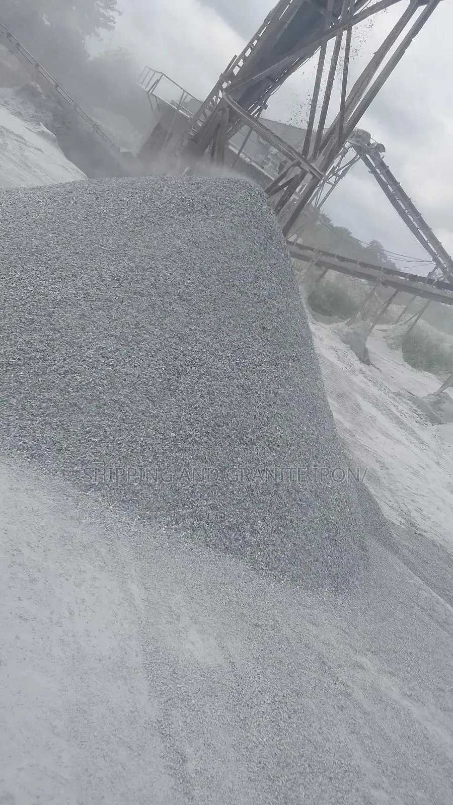 Sky Blue Granite and Chippings