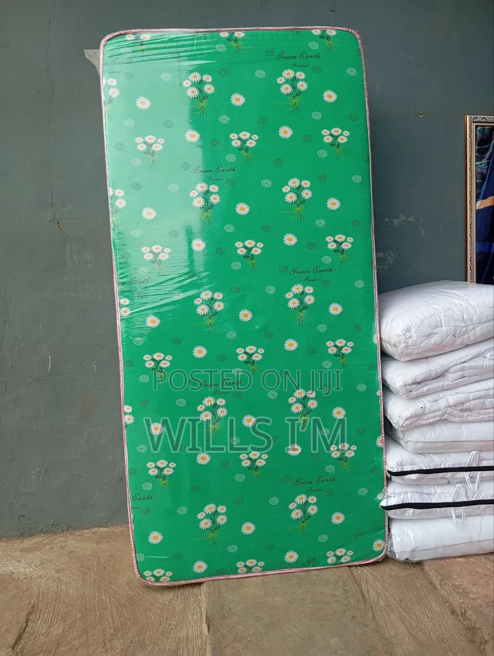 3ft by 6ft by 6 Inches Student Size Green Earth Mattress