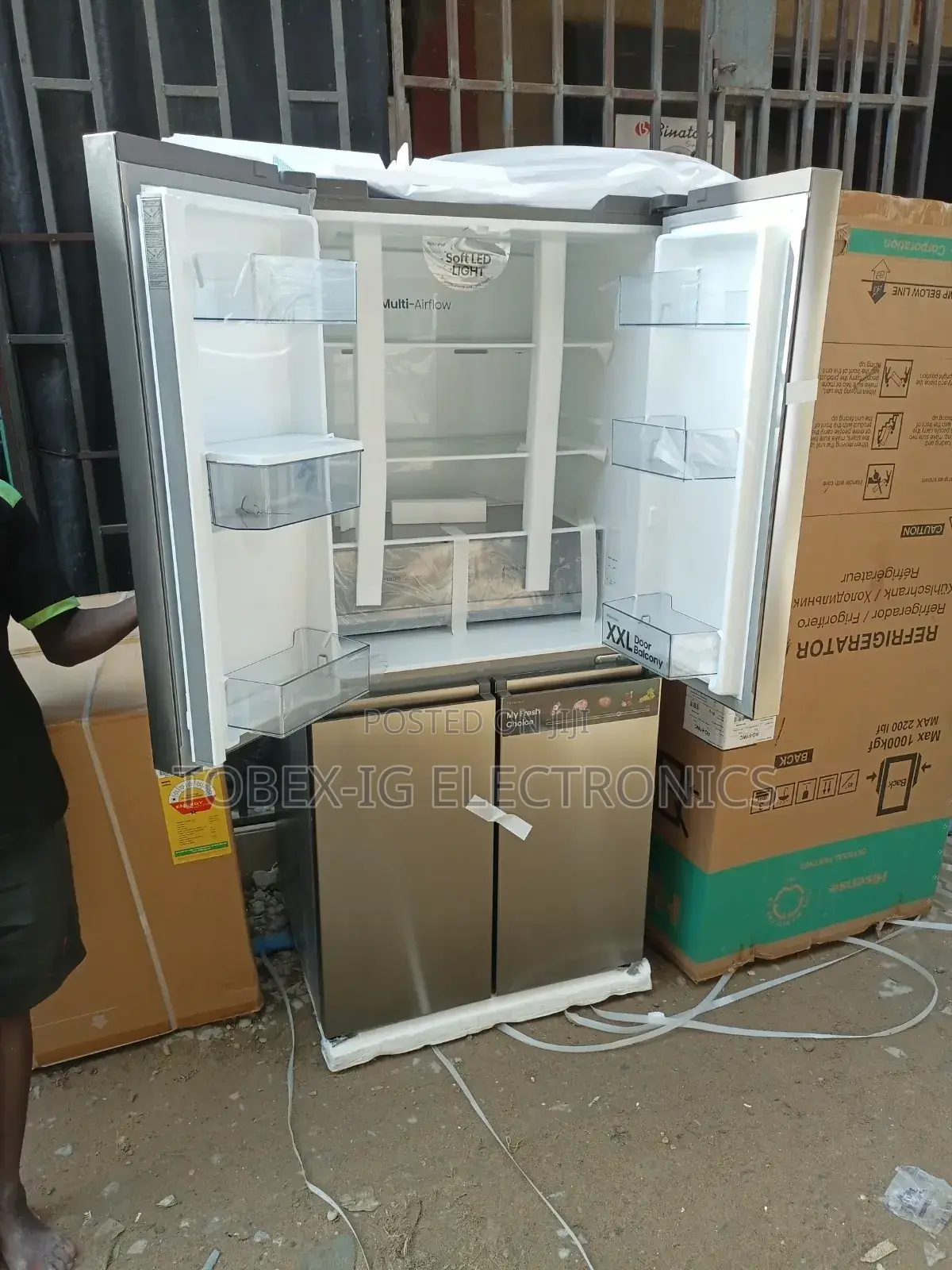 Hisense 482l Multi-Door Refrigerator With Water Dispenser Ref61wc-Rq
