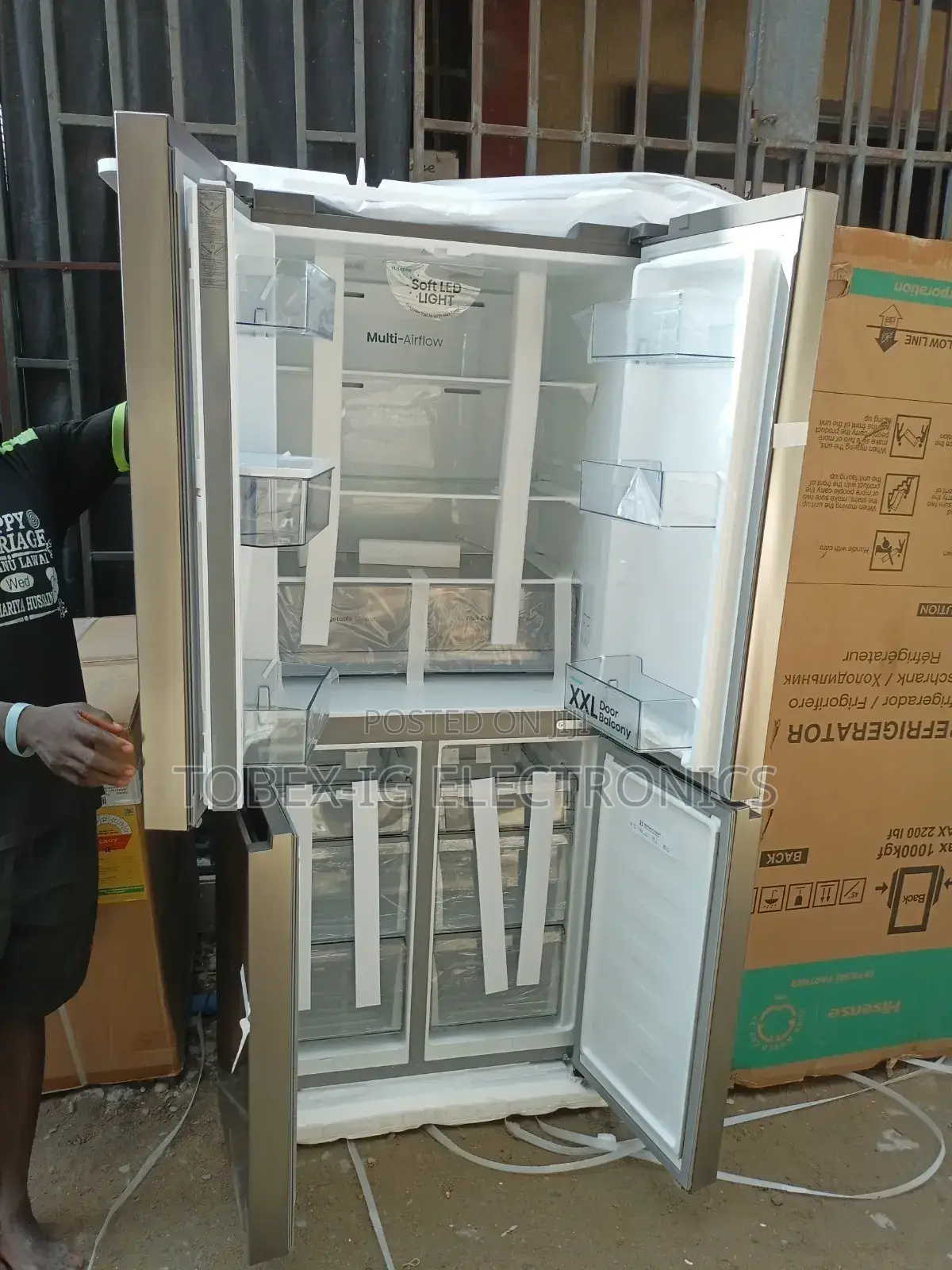 Hisense 482l Multi-Door Refrigerator With Water Dispenser Ref61wc-Rq