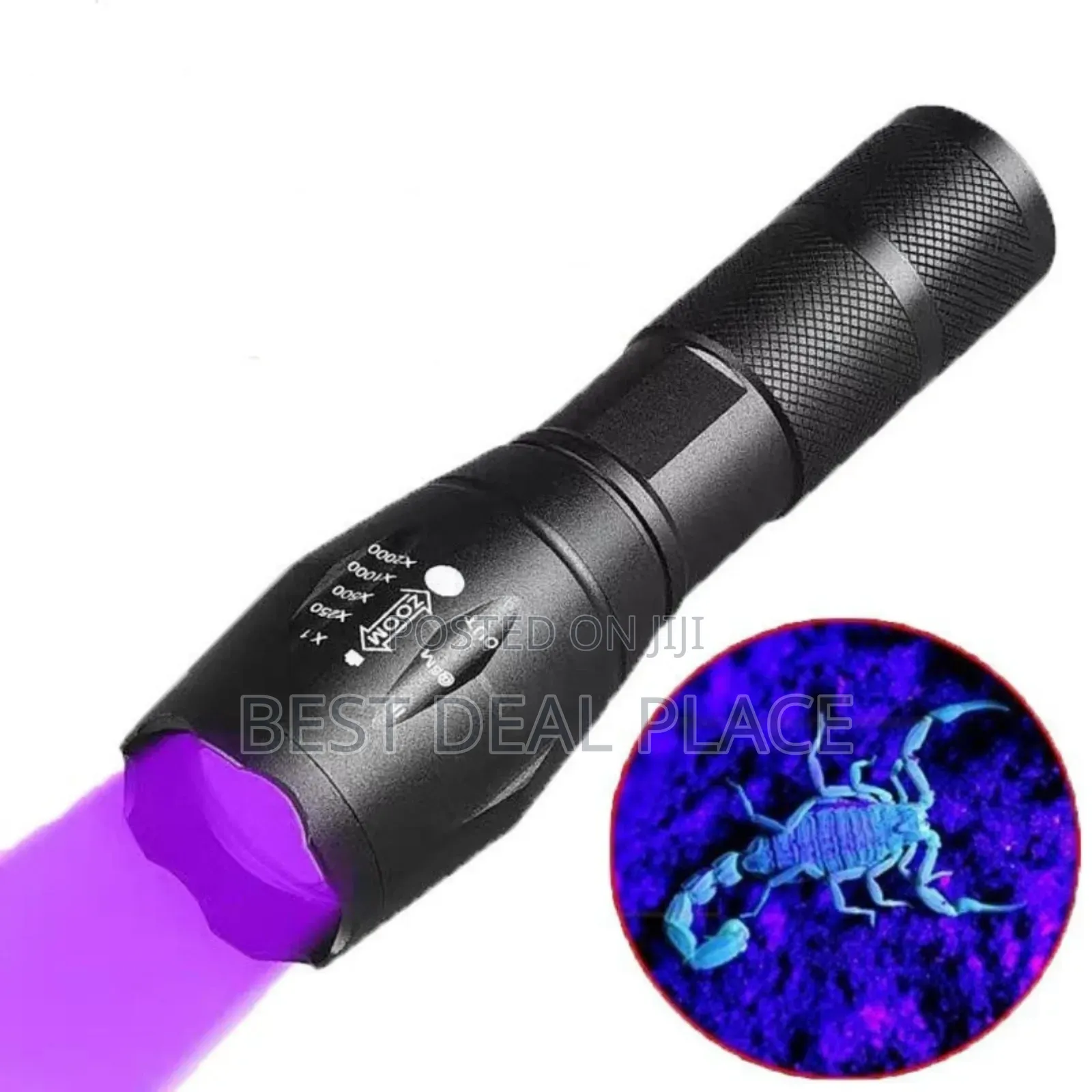 High Power 5w Ultraviolet 365nm Uv Led Aluminium Flashlight