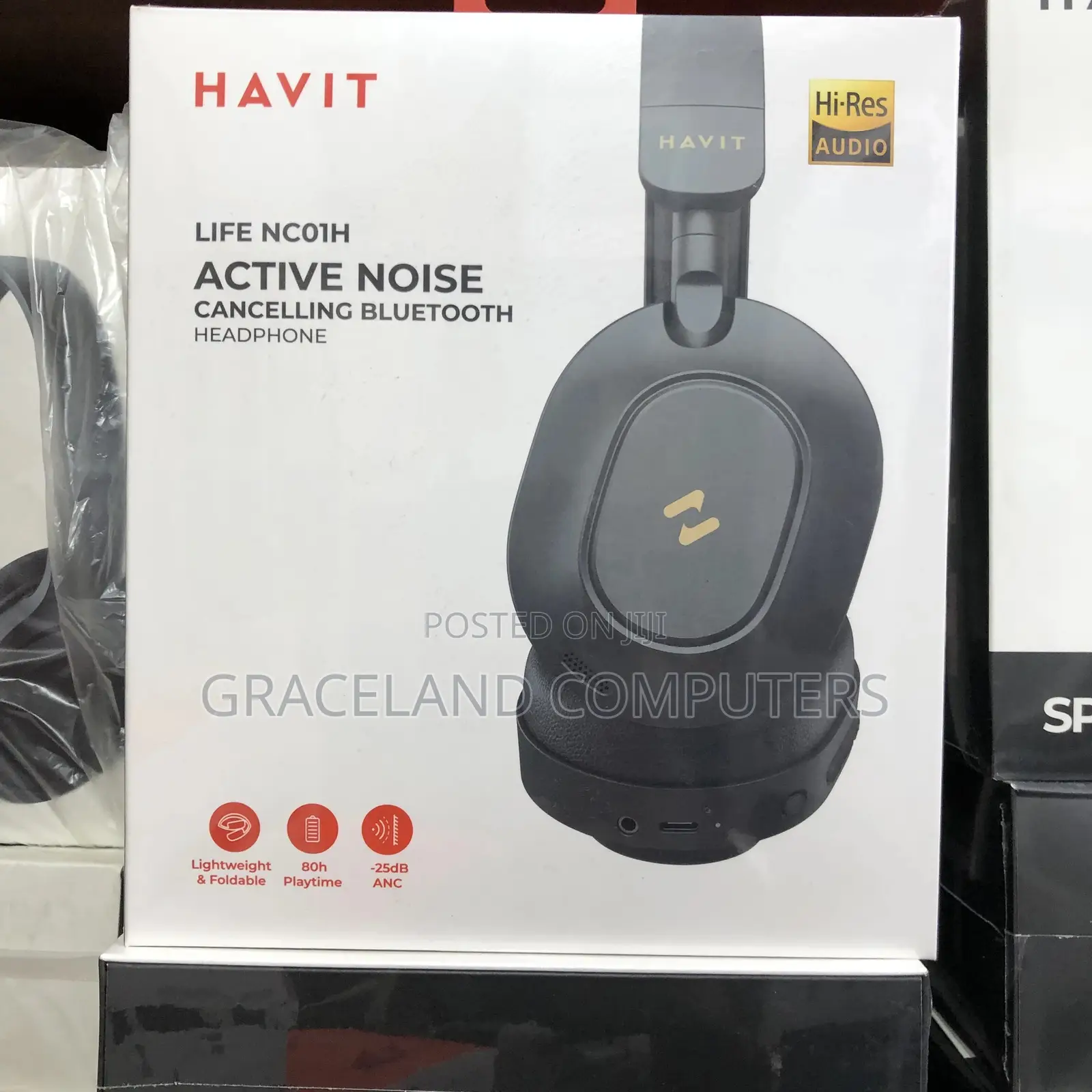 Havit Life Nc01h Hi-Res Active Noise Cancelling Bluetooth Headphone