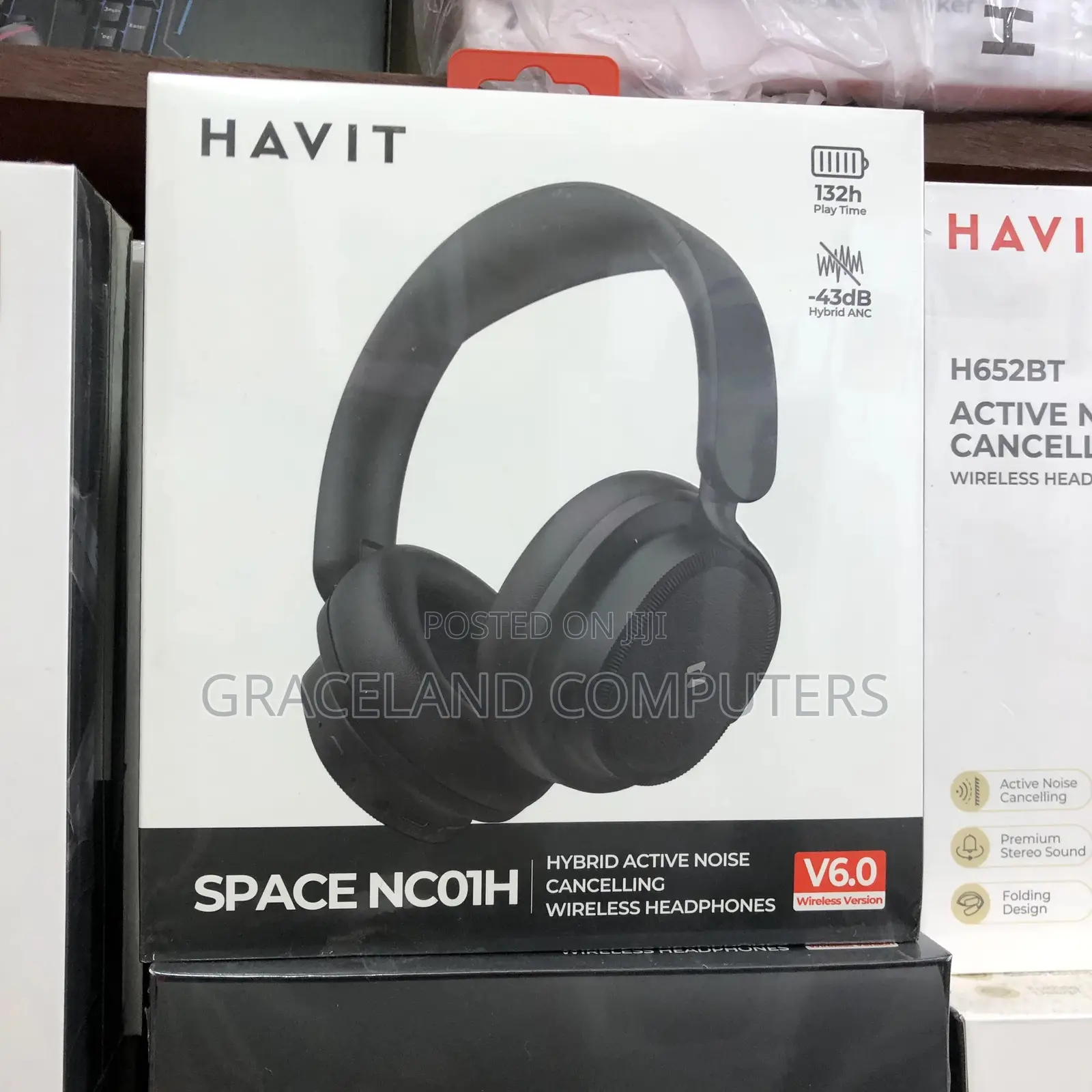 Havit Space Nc01h Hybrid Active Noise Cancellation Wireless Headphone