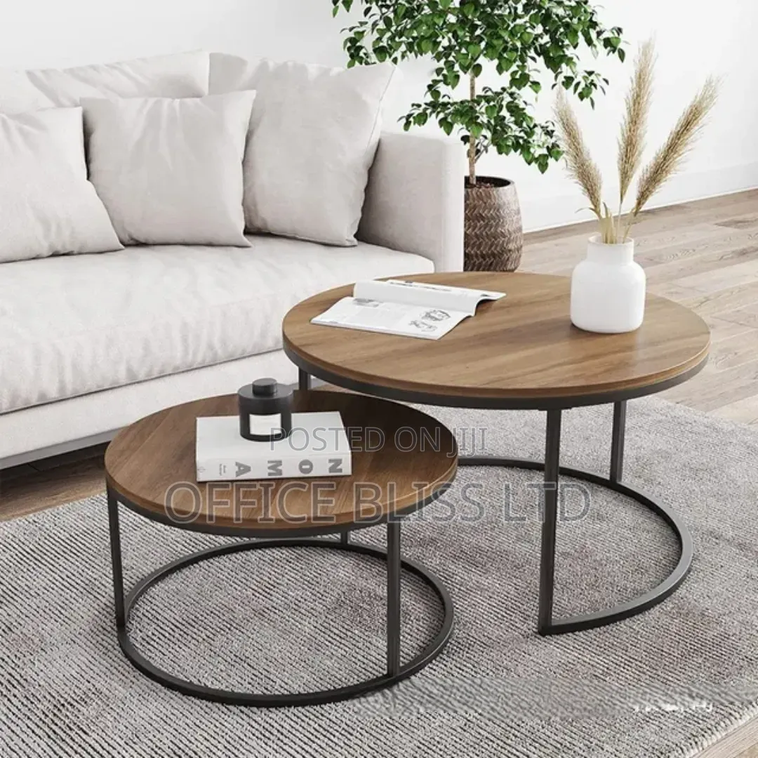 2 in 1 Extendable Wooden Top Center Table