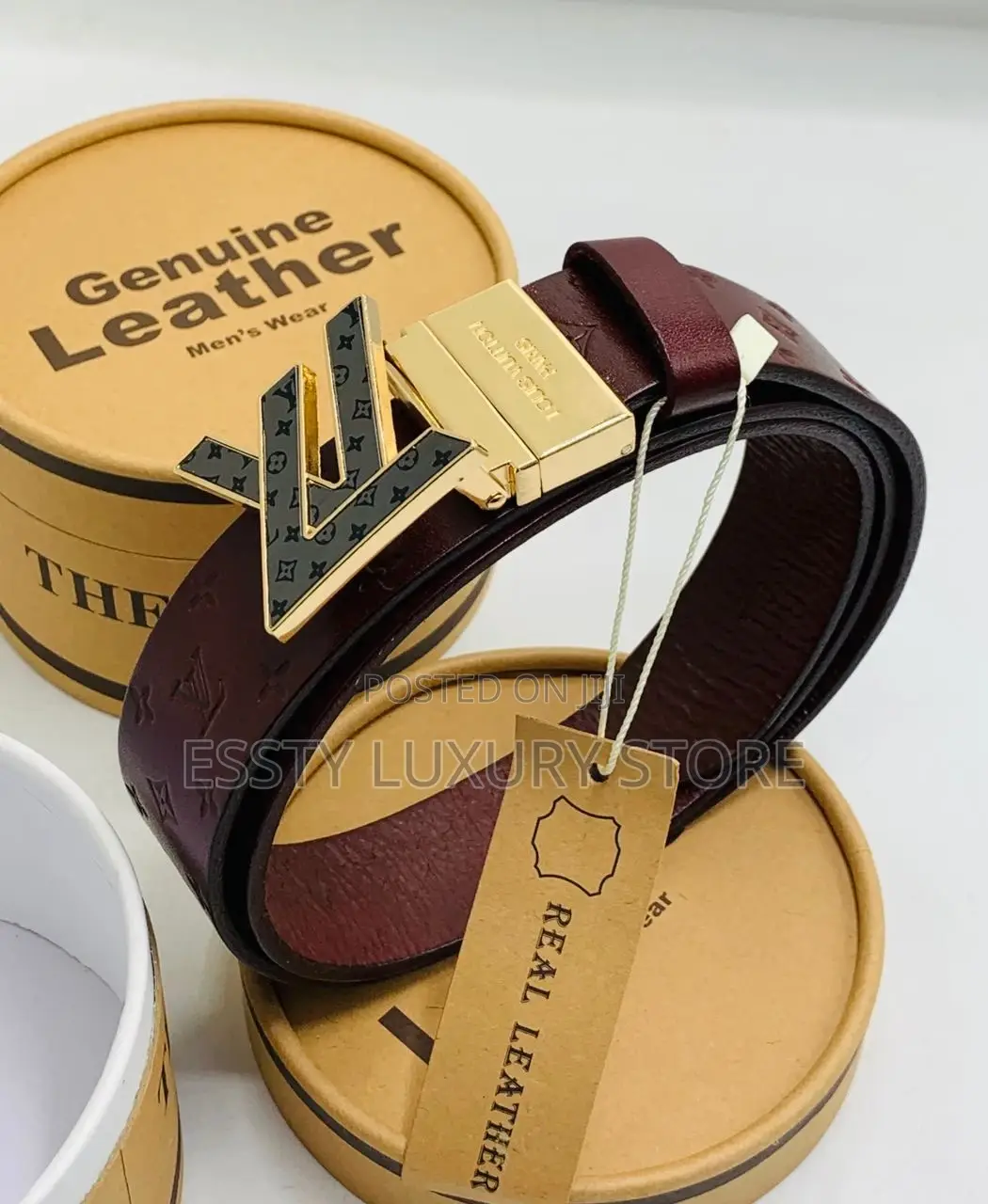 Louis Vuitton Pure Quality Unisex Leather Waist Belt