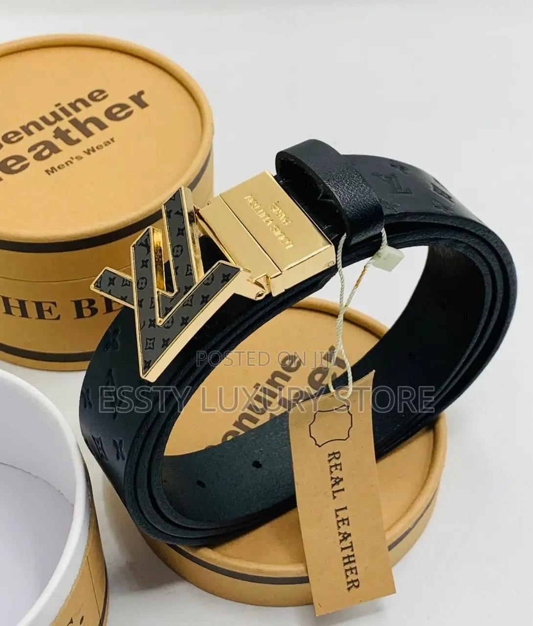 Louis Vuitton Pure Quality Unisex Leather Waist Belt