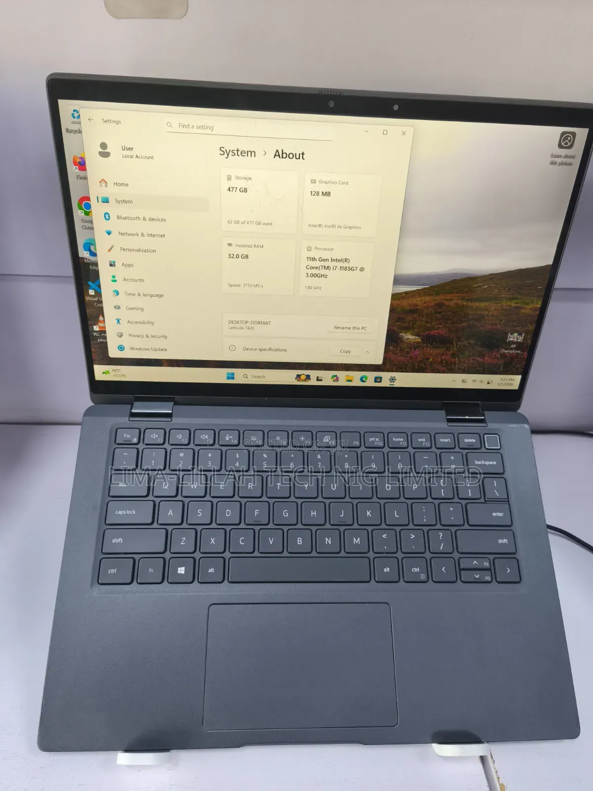 Laptop Dell Latitude 7420 32GB Intel Core i7 SSD 512GB