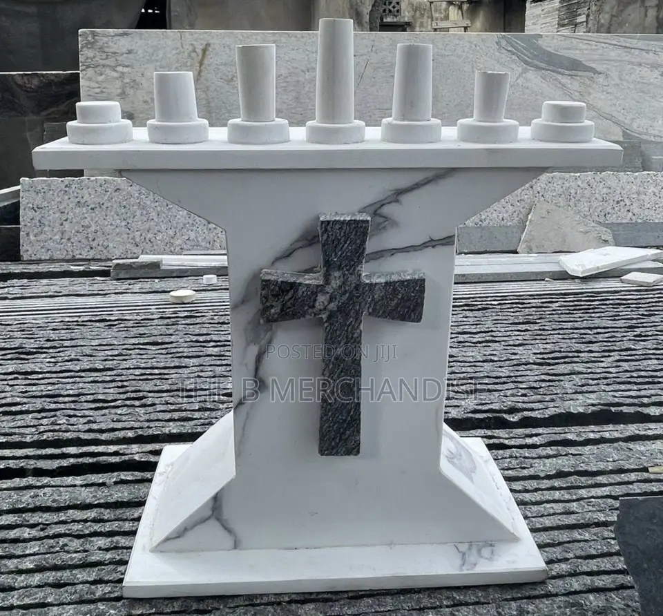 7 Arm Marble Candelabra (Candle Holder)