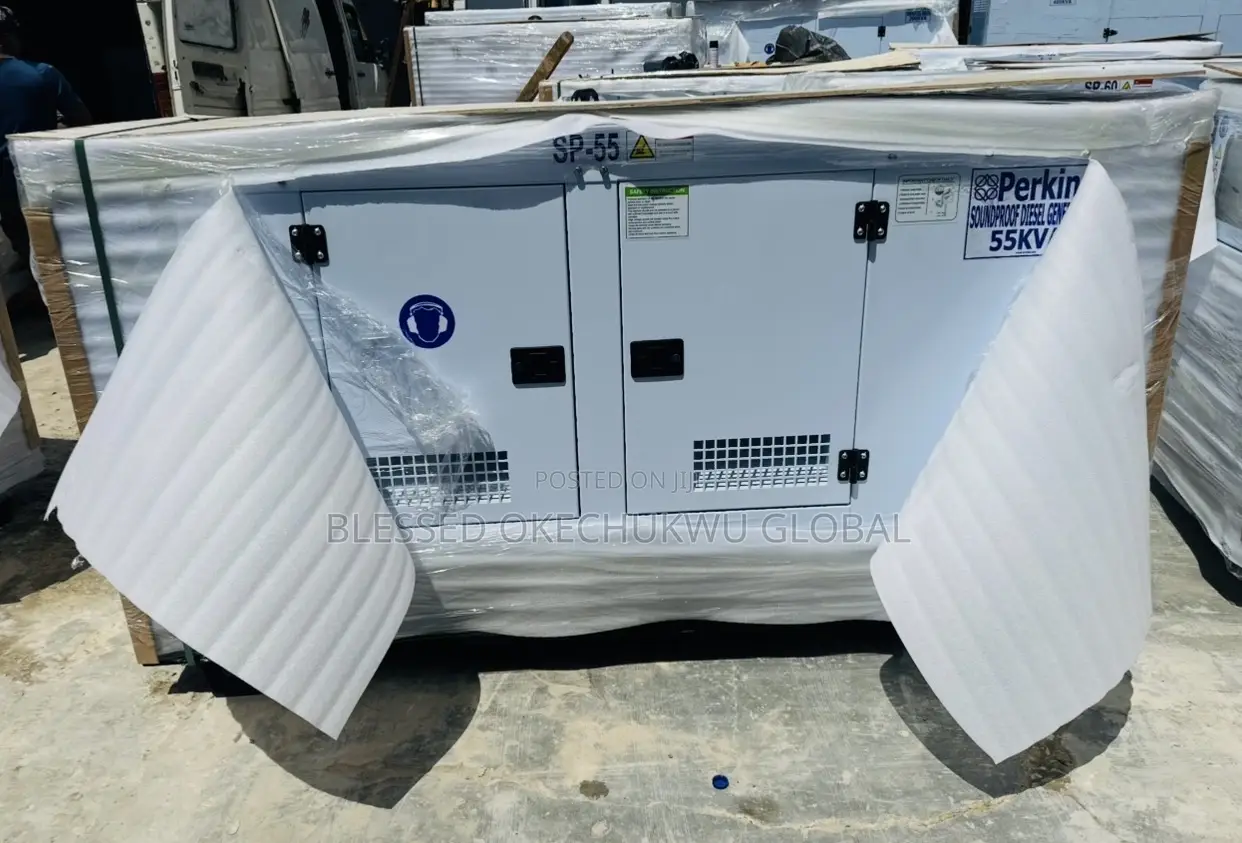 Whisper Silent Sp55kva Perkins Soundproof Generator With Warrantyy