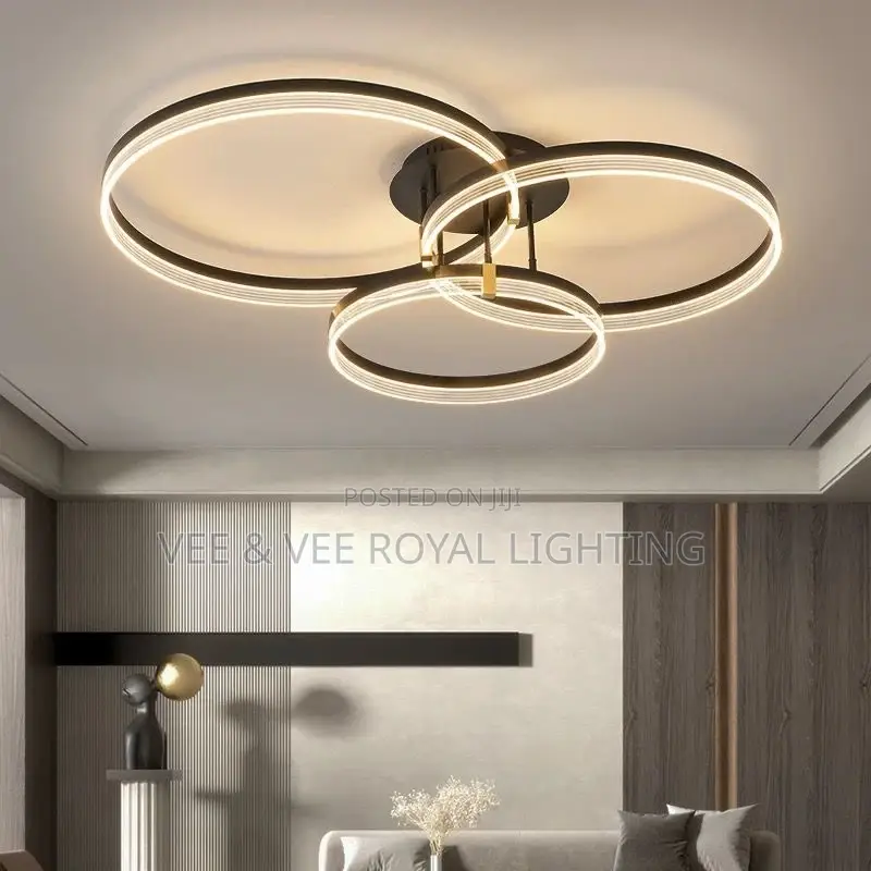 Premium Multi-Ring Led Chandelier–For Sitting Room, Offices, Reception
