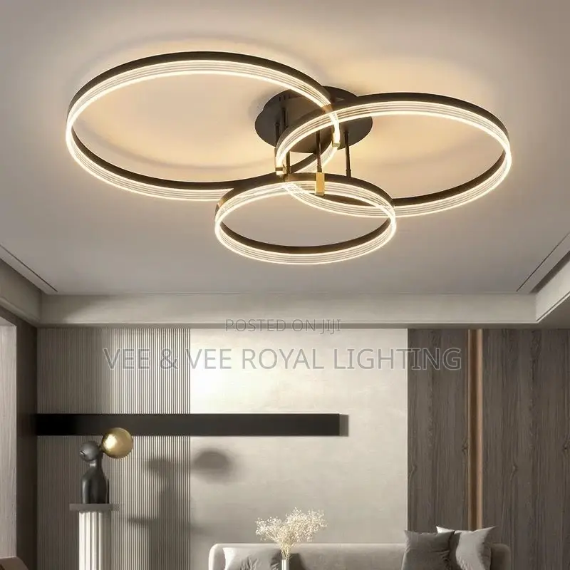 Premium Multi-Ring Led Chandelier–For Sitting Room, Offices, Reception