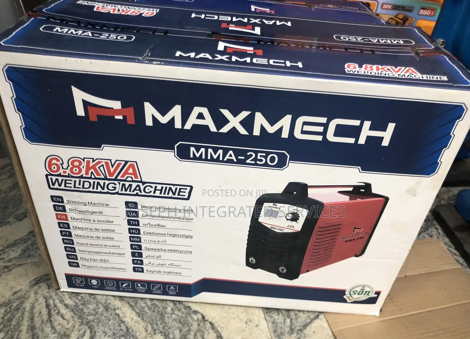 Maxmech Mma-250 Inverter Welding Machine With a 6.8kva Capacity