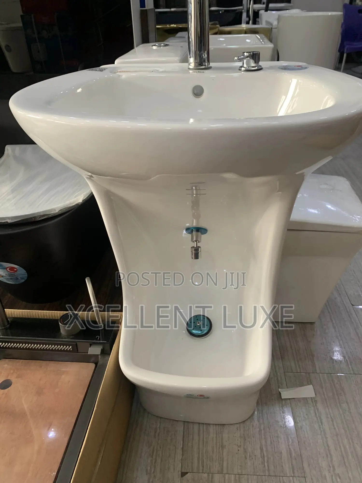 Standing Ablution / Urinal Bowl Built With Wash Hand Basin