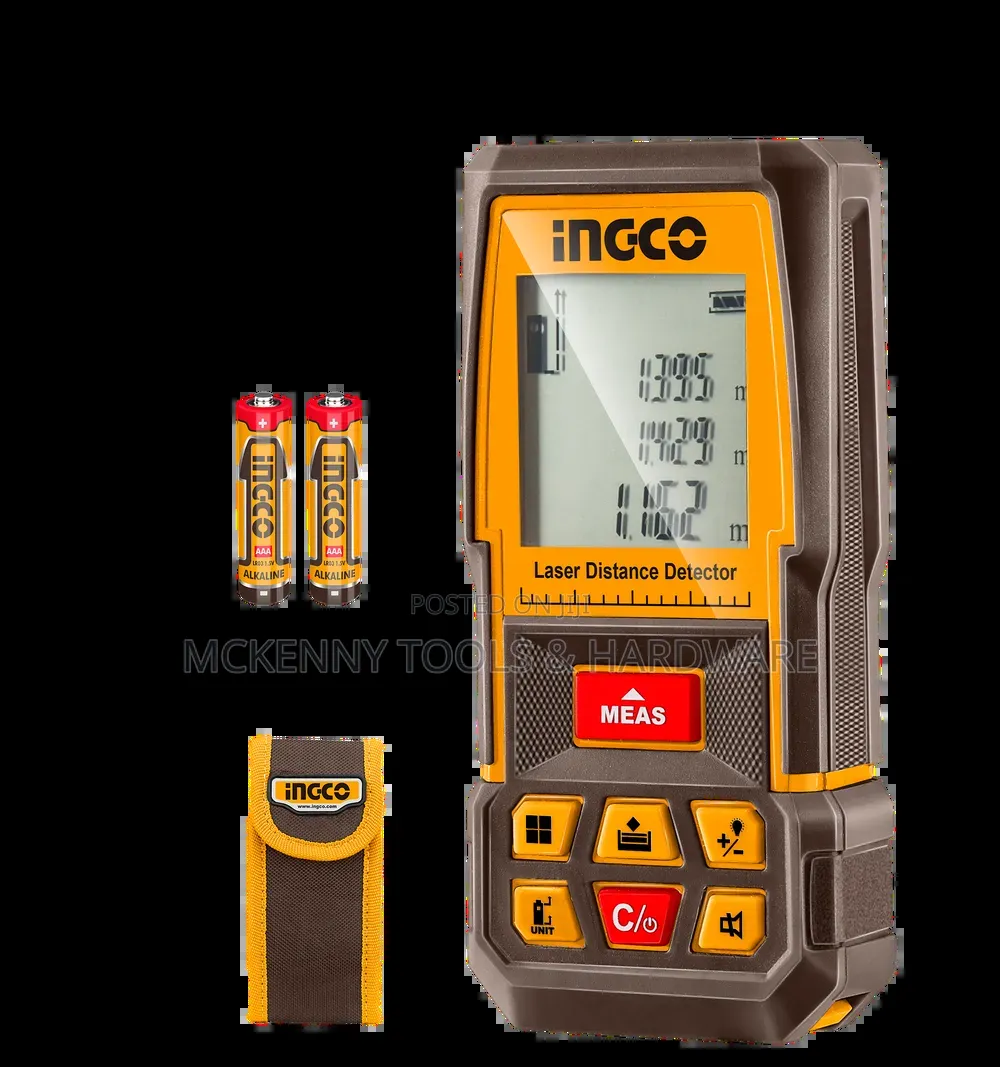 Ingco 50m Laser Distance Detector - Multi Measurements