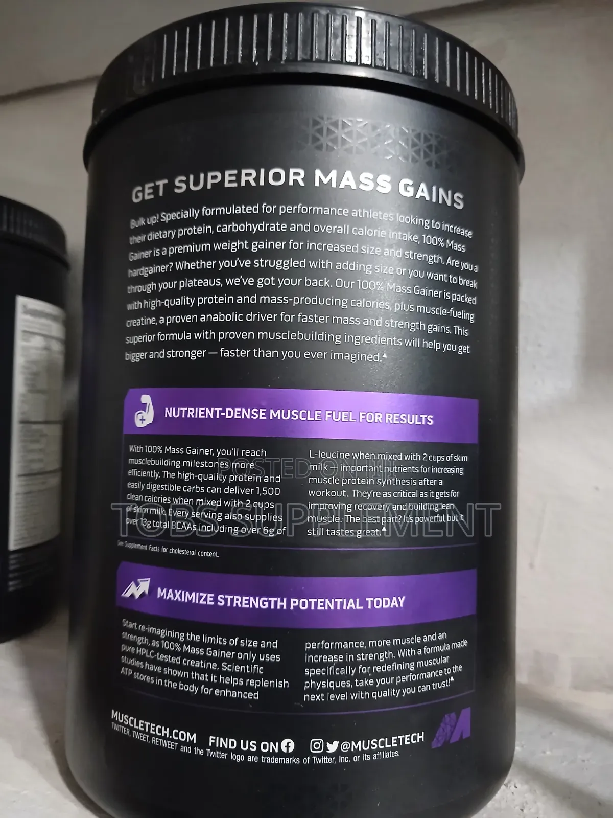 Muscletech 100% Mass Gainer