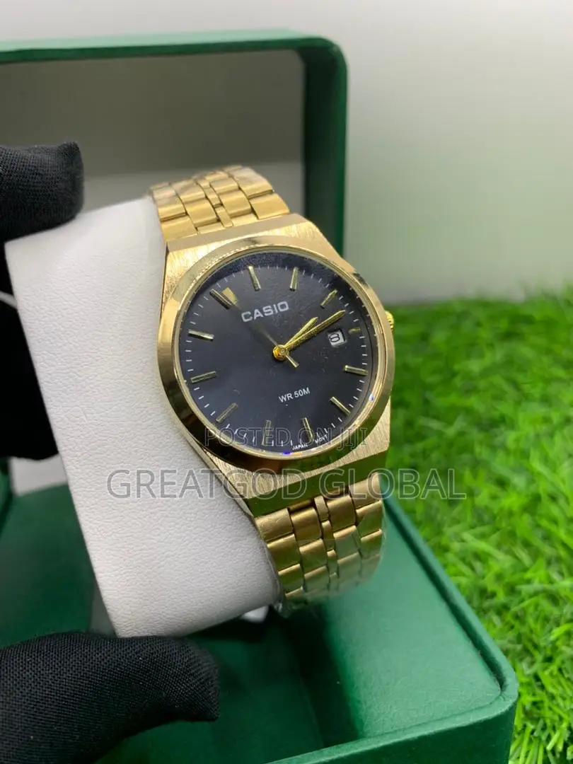 Casio Chain Watch Unisex Mainly for Ladies Gold Color
