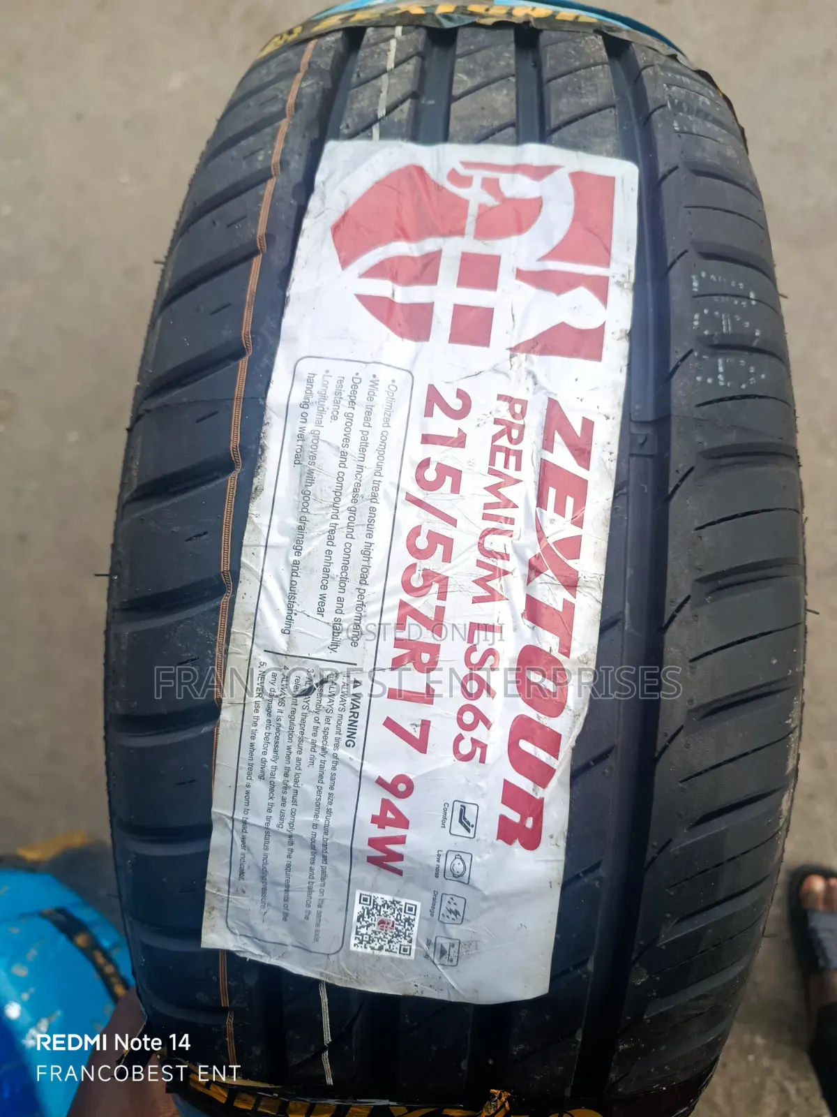 215/55r17 Zextour Tyre