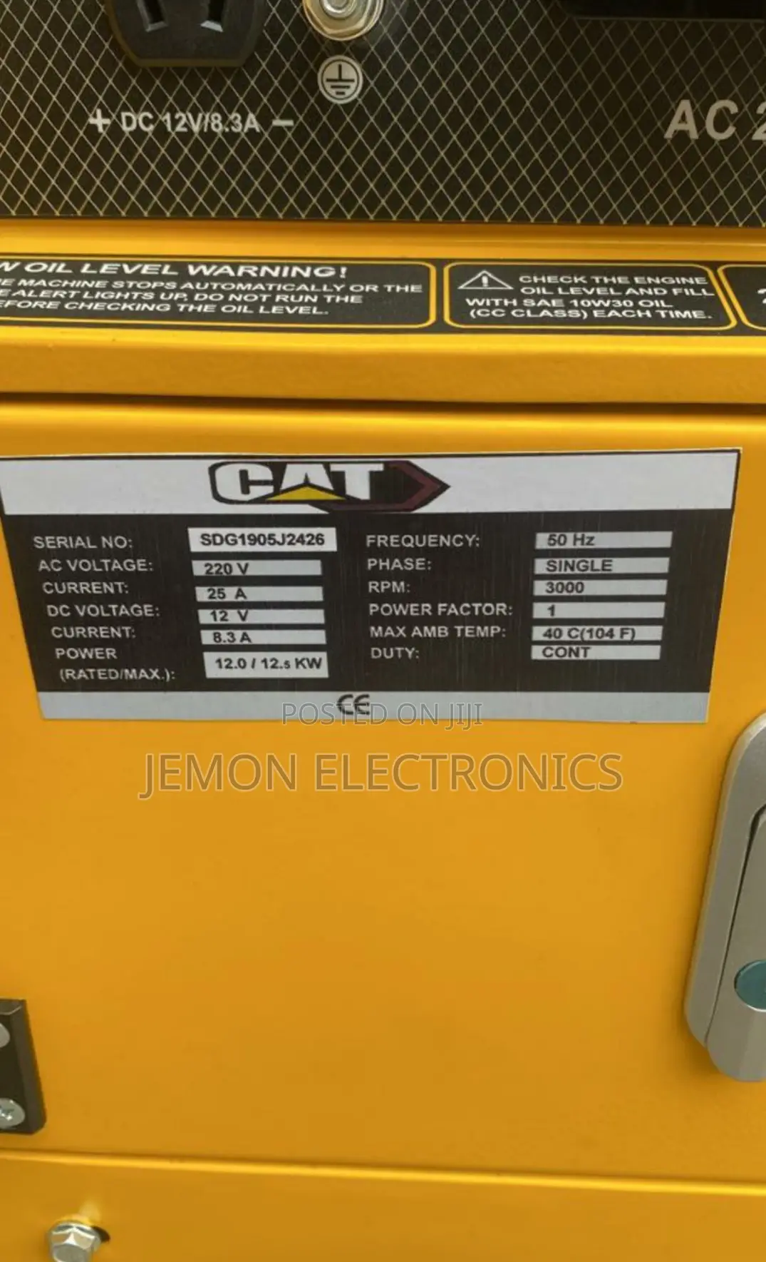Cat 13.5kva Silent Diesel Generator – Heavy Duty Fuel Efficient