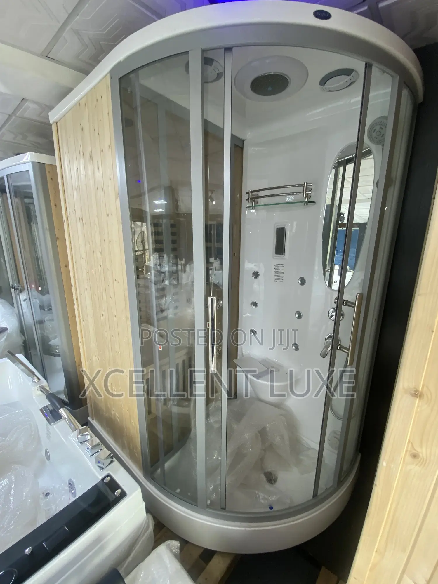 Sauna Heating Room Together With a Shower Room