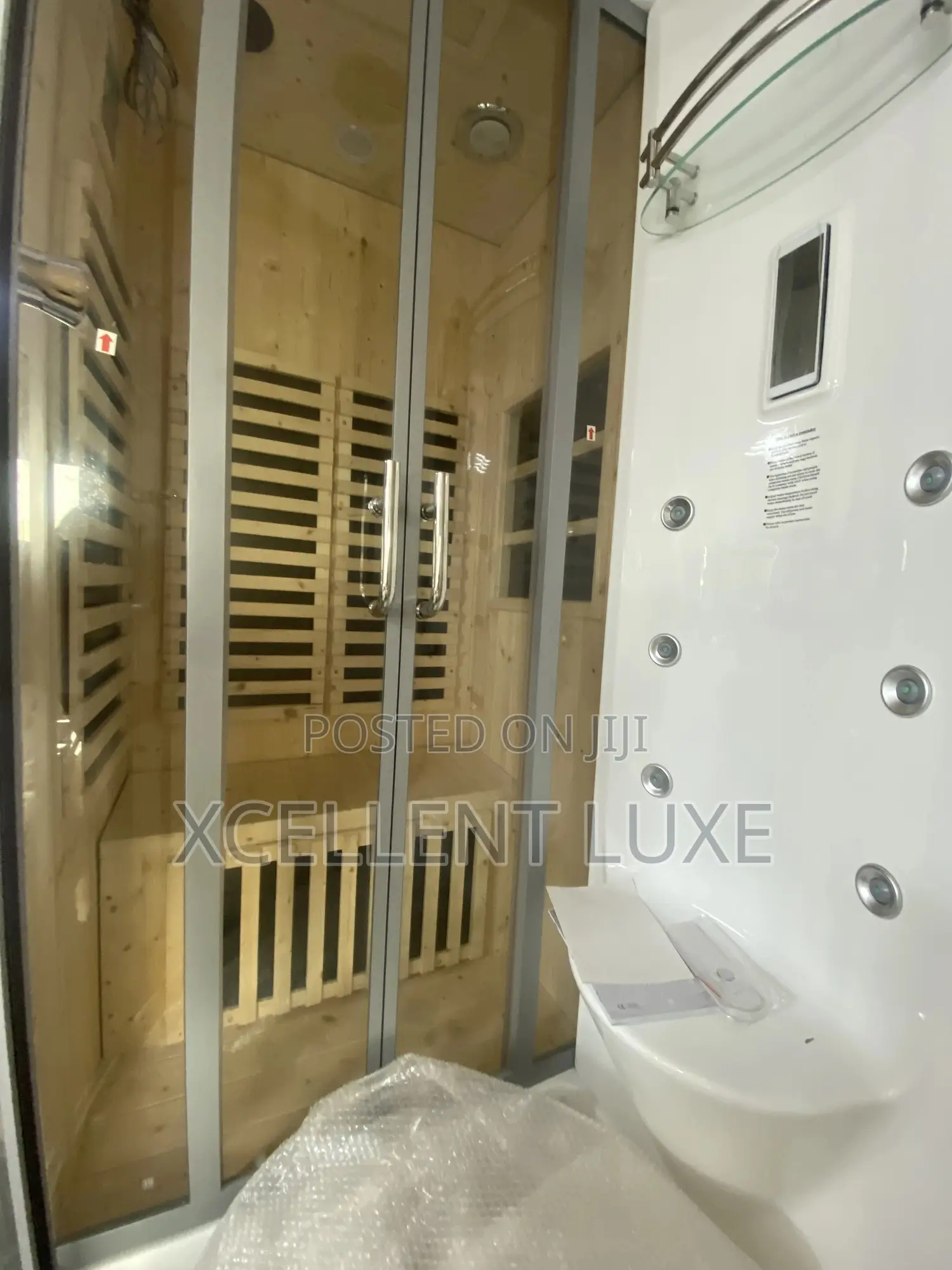 Sauna Heating Room Together With a Shower Room