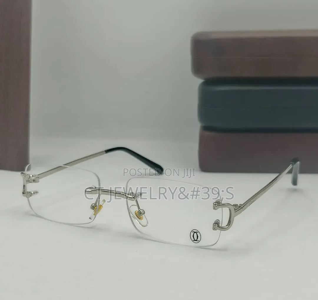 Premium Rimless Sunglasses, Lightweight Metal Frame, Unisex Style