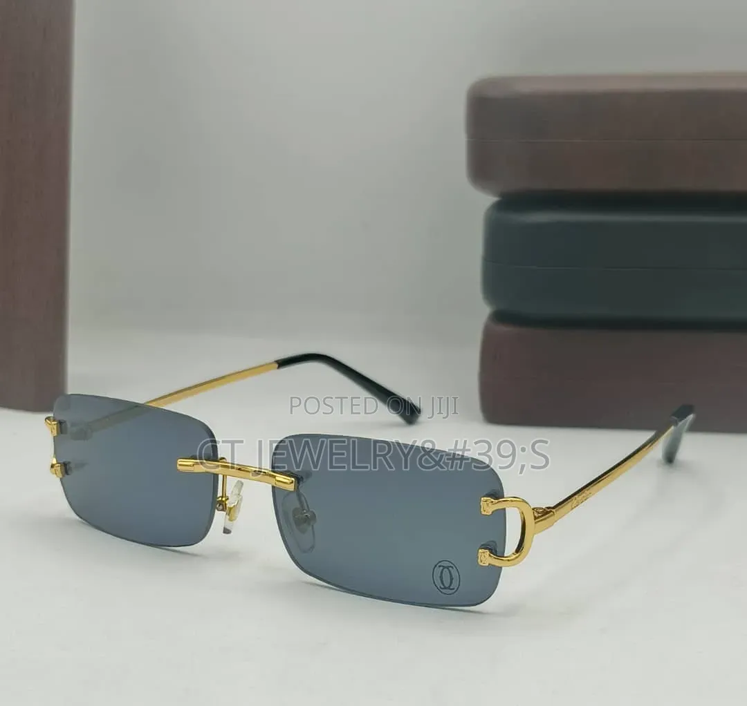Premium Rimless Sunglasses, Lightweight Metal Frame, Unisex Style