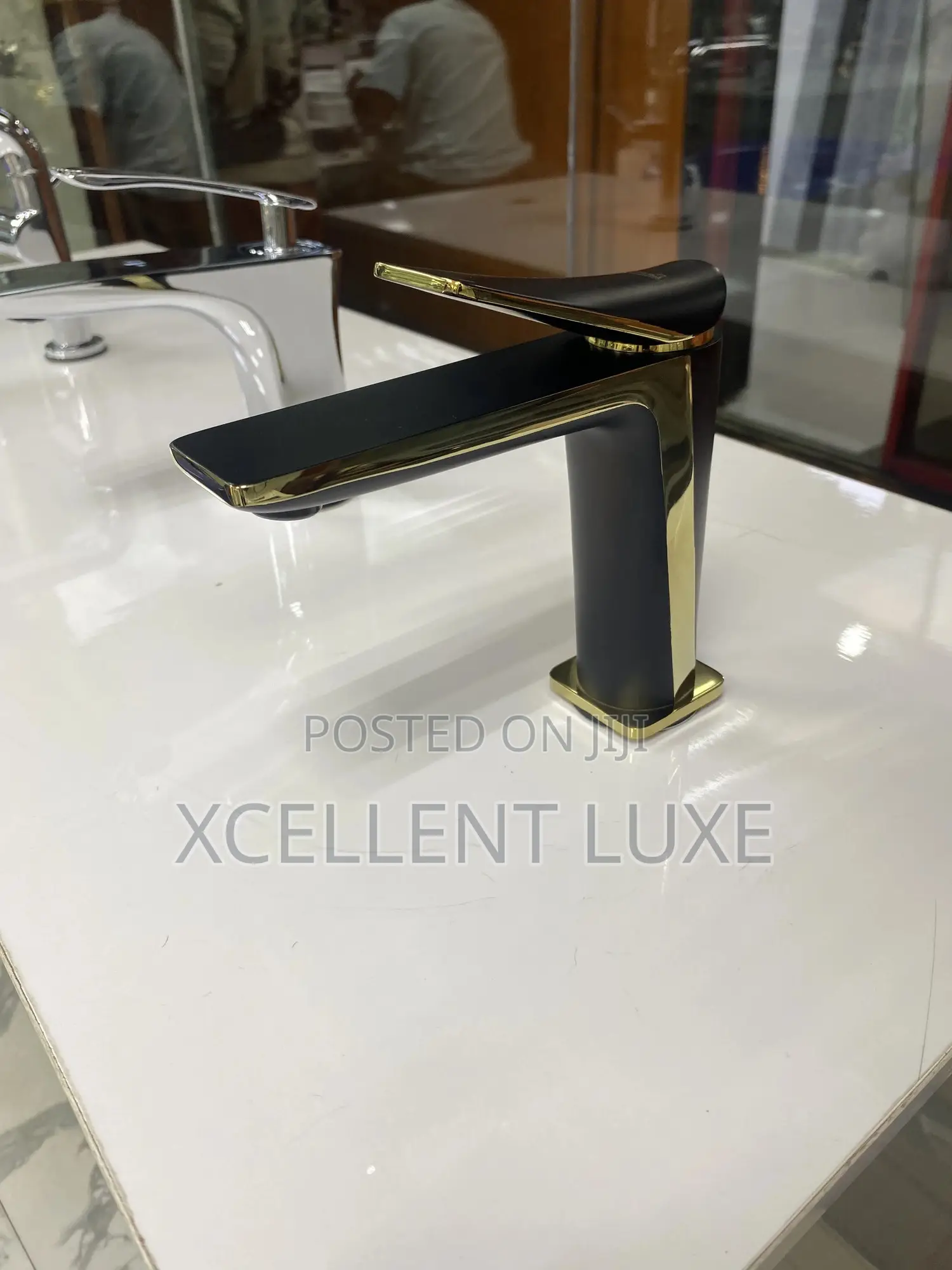 Black and Gold Basin Mixer Tap(England Made With 10 Years Warranty)