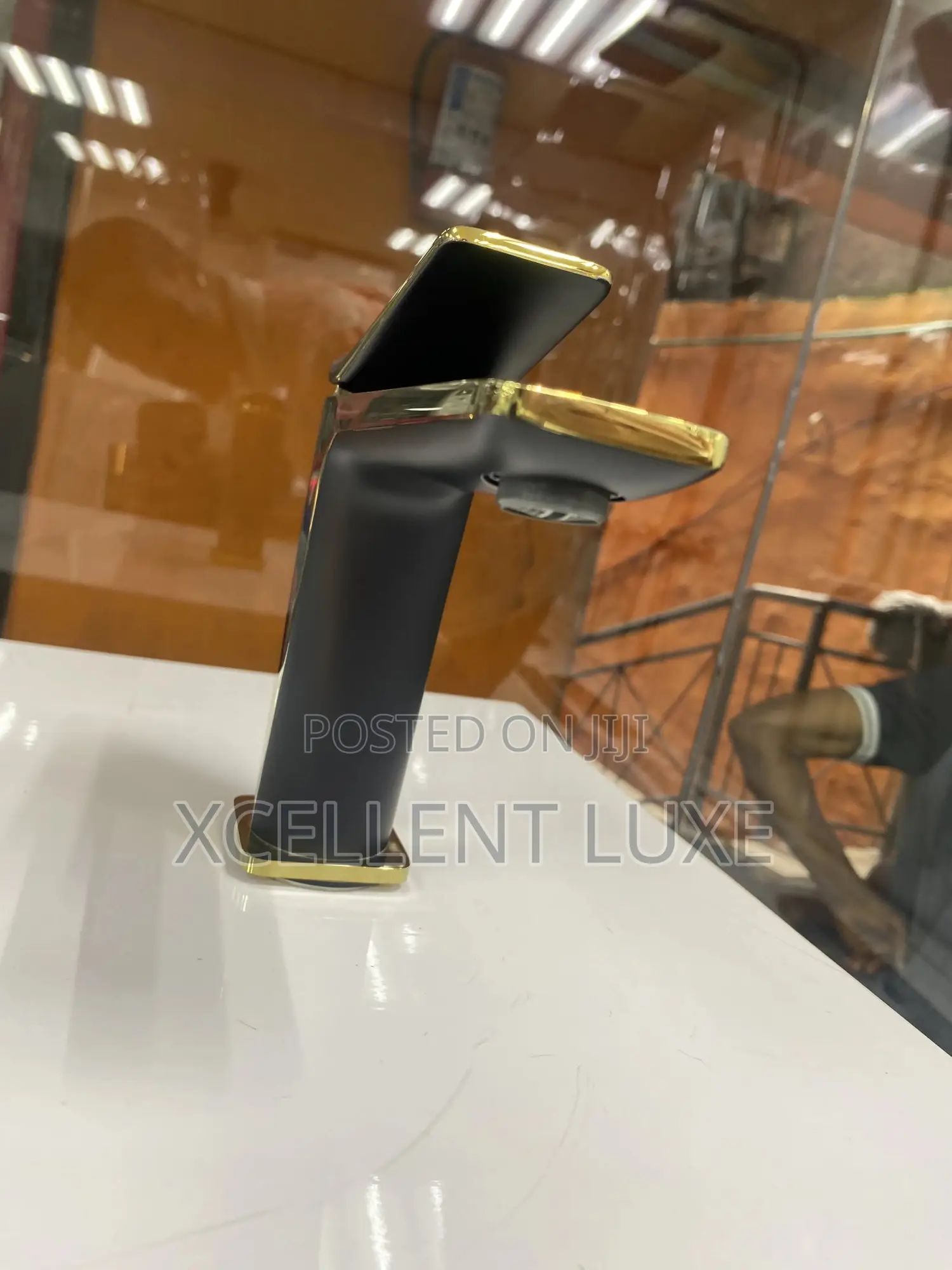 Black and Gold Basin Mixer Tap(England Made With 10 Years Warranty)